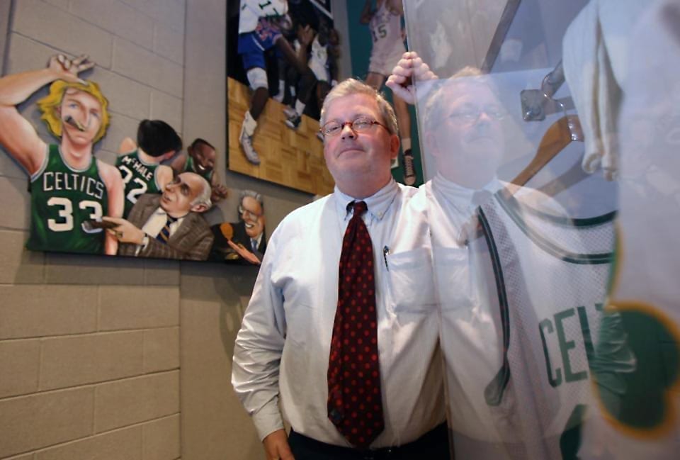 Dick Johnson standing in the Sports Museum